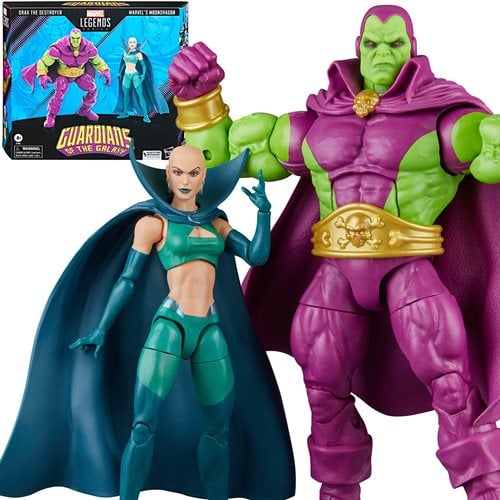 GOTG Marvel Legends Drax and Moondragon Figures - ToyShnip