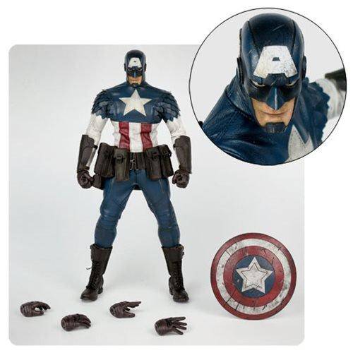 Marvel x ThreeA Captain America Designed by Ashle - ToyShnip