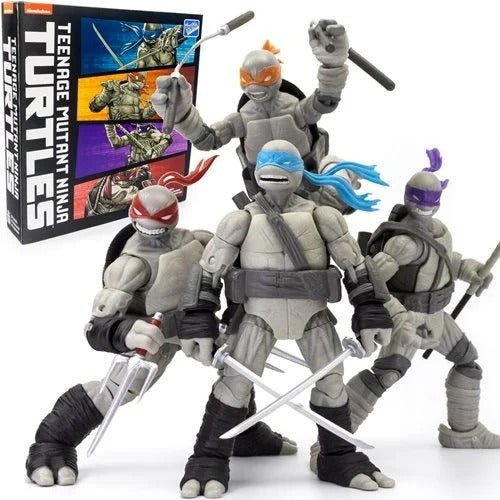 TMNT Battle Damaged Comic Line Art 4-Pack - The Loyal Subjects BST purchases AXN 5