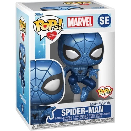 Funko POP! Marvel Spider-Man Vinyl Figure (First Appearance, Metallic) 