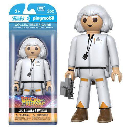 Back to the Future Doc Brown 6-Inch Playmobil Act - ToyShnip
