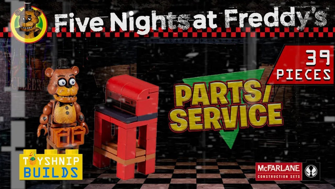 Five Nights at Freddy's | Series 6 Parts And Services Micro Construction Set - ToyShnip