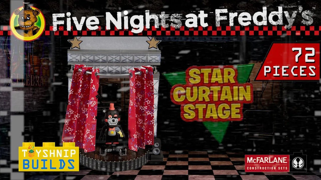 Five Nights at Freddy's | Series 6 Star Curtain Stage Small Construction Set - ToyShnip