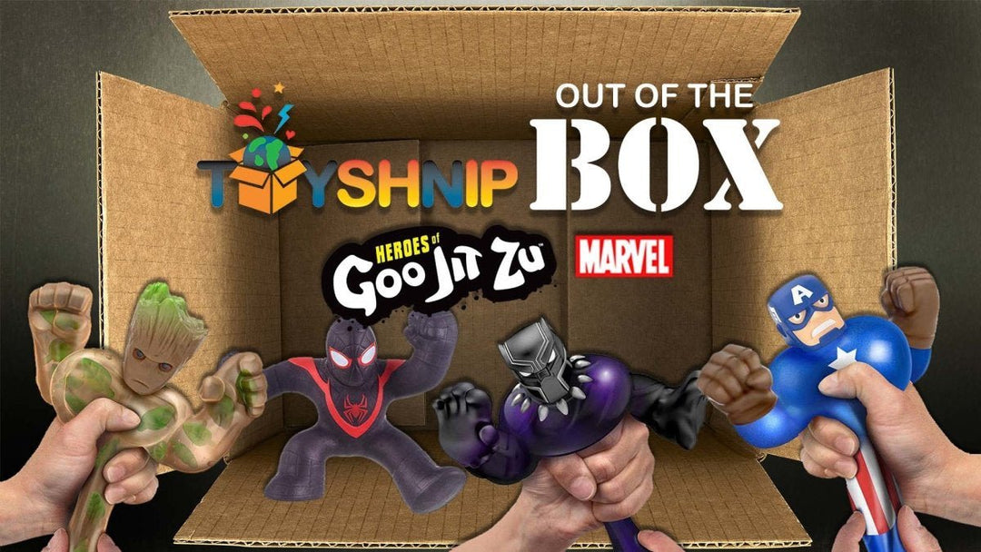 Goo Jit Zu | Marvel Heroes Groot - Miles Morales - Black Panther - Captain America - ToyShnip