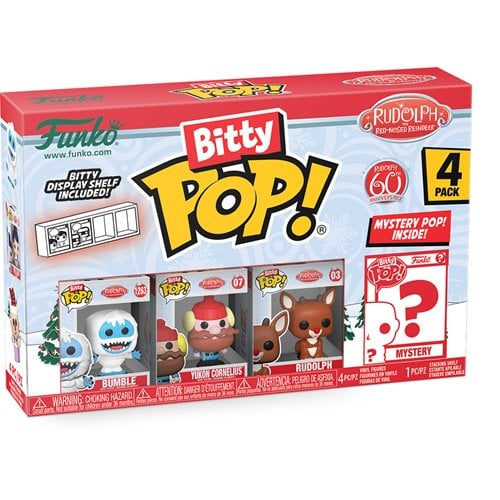 Funko Rudolph the Red-Nosed Reindeer Bitty Pop! Mini-Figure 4-Pack - Select Set(s)