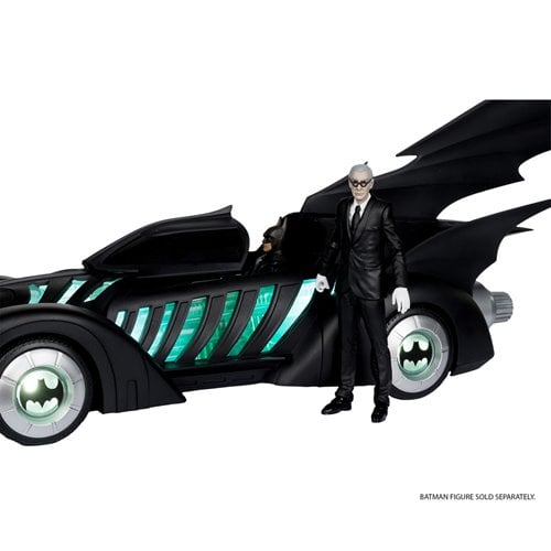 McFarlane Toys DC Multiverse Batman Forever Batmobile Vehicle and Alfred Pennyworth 7-Inch Scale Action Figure