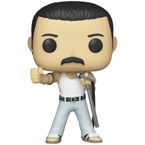 ¡Funko Pop! 96 Pop Rocks - Queen - Figura de vinilo Freddie Mercury Wembley 1986