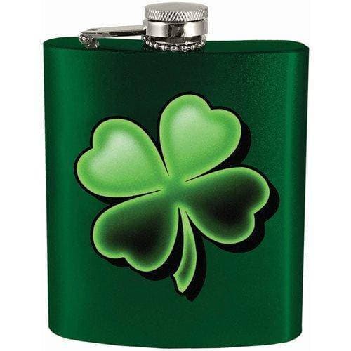 4-Leaf Clover 7oz. Hip Flask - by Spoontiques