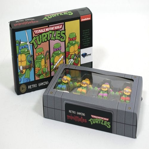 SDCC 2024 Teenage Mutant Ninja Turtles Retro Game Minimates Box Set