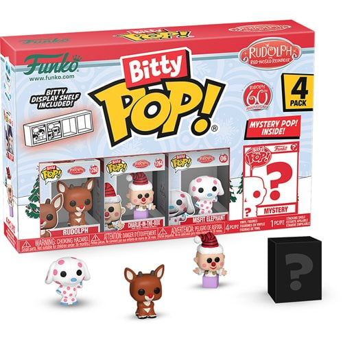 Funko Rudolph the Red-Nosed Reindeer Bitty Pop! Mini-Figure 4-Pack - Select Set(s)