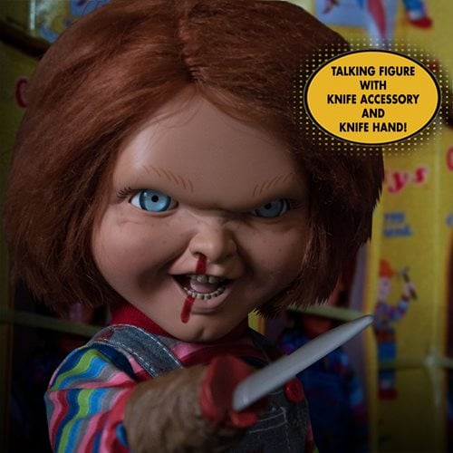 Mezco Toyz Child's Play Menacing Chucky Talking Mega-Scale 15-Inch Doll