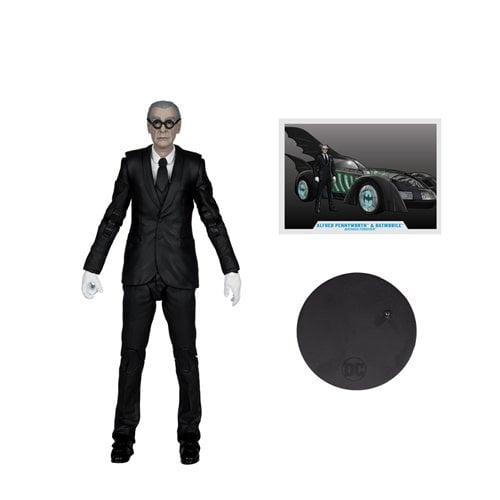 McFarlane Toys DC Multiverse Batman Forever Batmobile Vehicle and Alfred Pennyworth 7-Inch Scale Action Figure