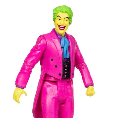 McFarlane Toys DC Retro The Joker Batman: Classic TV Series Black Light Gold Label 6-Inch Action Figure - Entertainment Earth Exclusive