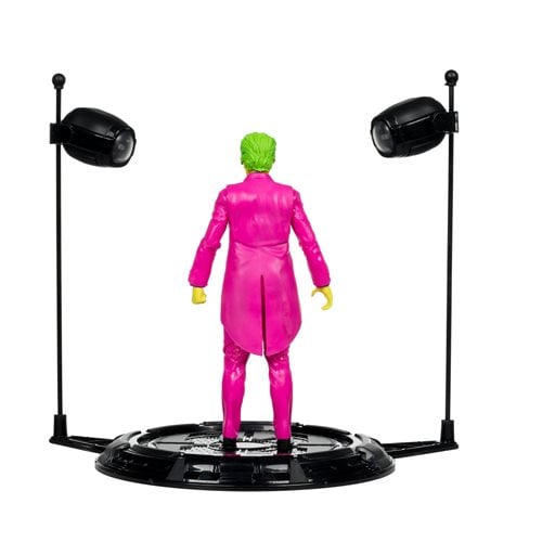 McFarlane Toys DC Retro The Joker Batman: Classic TV Series Black Light Gold Label 6-Inch Action Figure - Entertainment Earth Exclusive