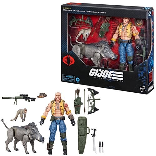 G.I. Joe Classified Series Dreadnok Gnawgahyde and pets Porkbelly & Yobbo 6-Inch Action Figure