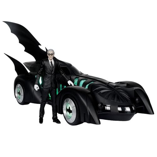 McFarlane Toys DC Multiverse Batman Forever Batmobile Vehicle and Alfred Pennyworth 7-Inch Scale Action Figure