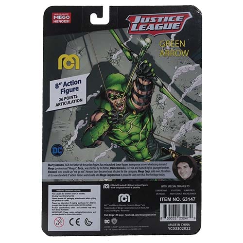 Mego Action Figure 8 Inch DC Green Arrow-ToyShnip