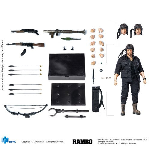 Rambo First Blood Part II EXQ Super Ser 1/12 Scale PX Action Figure