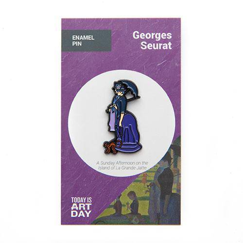 A Sunday Afternoon on the Island of La Grande Jatte Enamel Pin - Today is Art Day - by Today Is Art Day