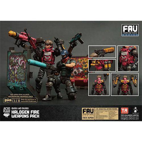 Acid Rain AV-AP04 Halogen Fire Weapon Set 1/18 Scale Action Figure Accessory - by Toys Alliance Limited