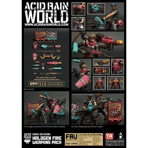 Acid Rain AV-AP04 Halogen Fire Weapon Set 1/18 Scale Action Figure Accessory - by Toys Alliance Limited