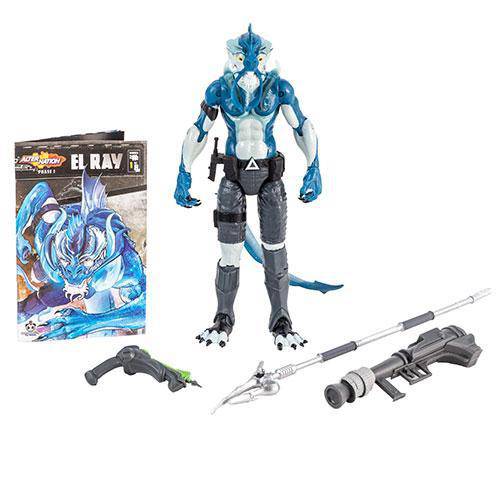 Alter Nation - El Ray - 6 Inch Action Figure (With Free Comic Book) - by Panda Mony Toy Brands