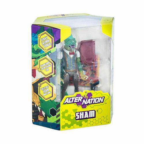 Alter Nation - Sham - 5.5 Inch Action Figure (With Free Comic Book) - by Panda Mony Toy Brands