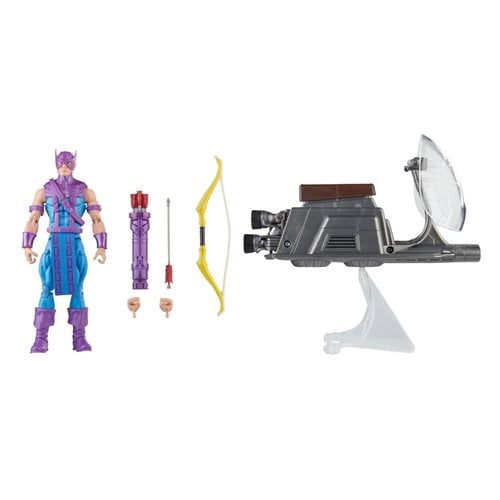 Avengers 60th Anniversary Marvel Legends Hawkeye with Sky-Cycle 6 Inch Action Figure - by Hasbro