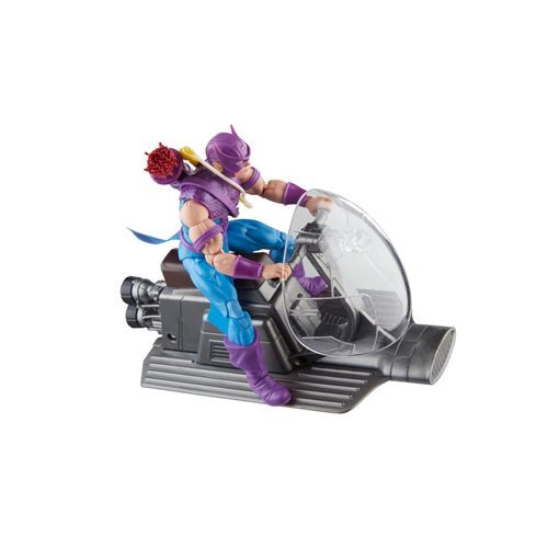 Avengers 60th Anniversary Marvel Legends Hawkeye with Sky-Cycle 6 Inch Action Figure - by Hasbro