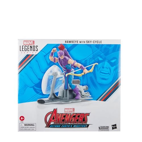 Avengers 60th Anniversary Marvel Legends Hawkeye with Sky-Cycle 6 Inch Action Figure - by Hasbro