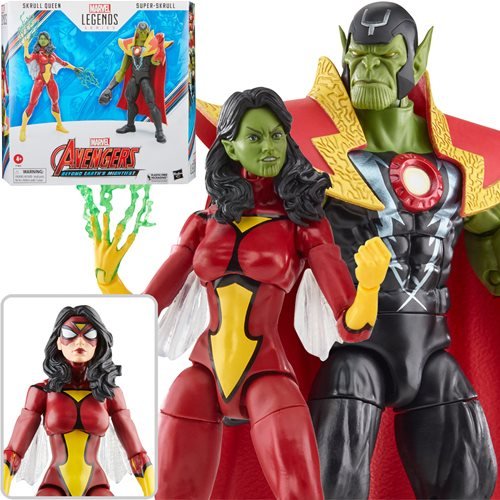 Avengers 60th Anniversary Marvel Legends Skrull Queen and Super-Skrull 6-Inch Action Figures - by Hasbro