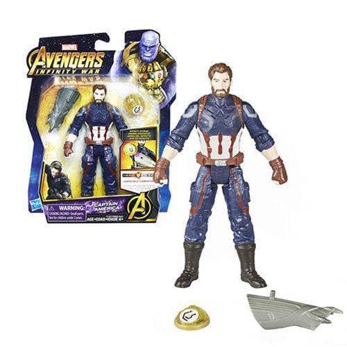 Avengers: Infinity War Captain America with Infinity Stone 6-Inch Action Figure - by Hasbro