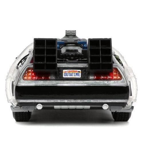 Back to the Future 1 Time Machine with Light 1:24 Scale Die-Cast Metal Vehicle - by Jada Toys