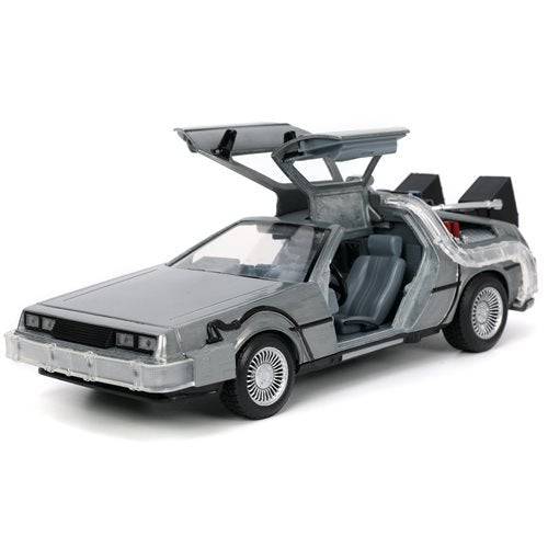 Back to the Future 1 Time Machine with Light 1:24 Scale Die-Cast Metal Vehicle - by Jada Toys