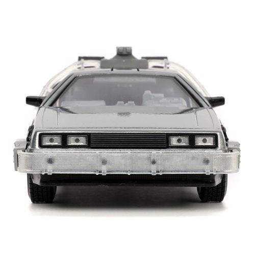 Back to the Future 1 Time Machine with Light 1:24 Scale Die-Cast Metal Vehicle - by Jada Toys