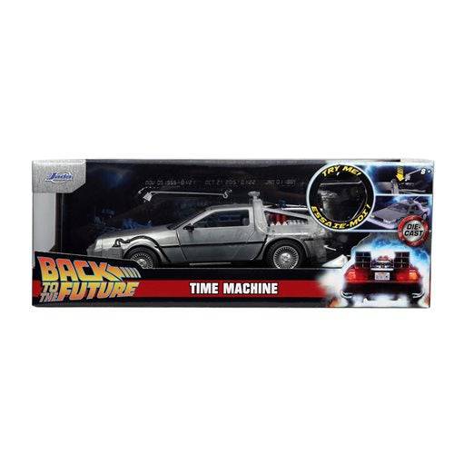 Back to the Future 1 Time Machine with Light 1:24 Scale Die-Cast Metal Vehicle - by Jada Toys