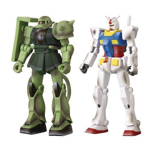 Bandai 2021 Con Ex Gundam Infinity Epic Battle Rx-78 & Zaku Action Figure 2 Pack - by Bandai