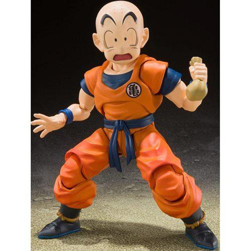 Bandai Dragon Ball Z Krillin Earth's Strongest Man S.H.Figuarts Action Figure - by Bandai