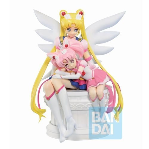 Bandai Eternal Sailor Moon & Eternal Sailor Chibi Moon Figure - by Bandai