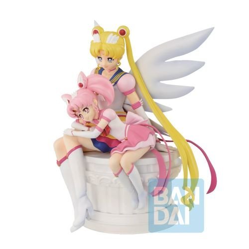 Bandai Eternal Sailor Moon & Eternal Sailor Chibi Moon Figure - by Bandai