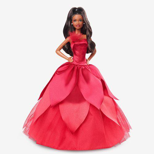 Barbie Holiday Doll 2022 (Dark Brown, Wavy Blonde , Light Brown or Straight Black Hair) - by Mattel