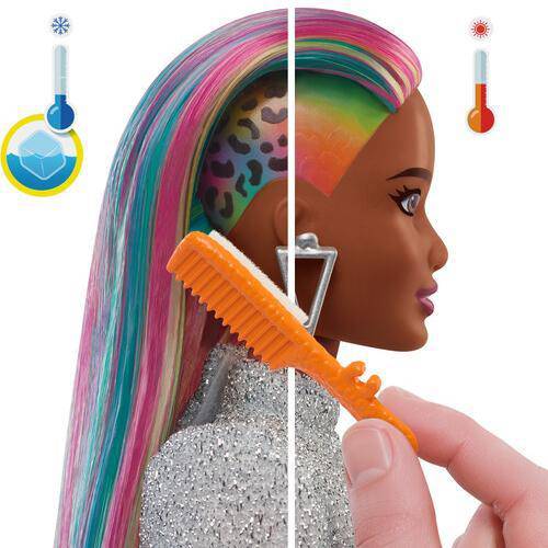 Barbie Leopard Rainbow Hair Doll #2 - by Mattel