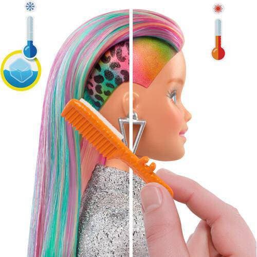 Barbie Leopard Rainbow Hair Doll - by Mattel