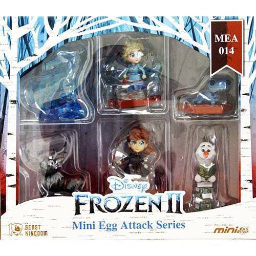 Beast Kingdom Frozen II - Elsa, Anna, Fire Spirit, the Nokk, Oalf - Mini Egg Attack Series MEA-014 6-Piece Figure Set - by Beast Kingdom