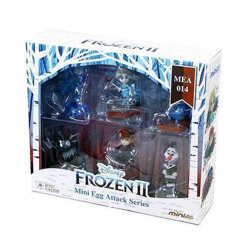 Beast Kingdom Frozen II - Elsa, Anna, Fire Spirit, the Nokk, Oalf - Mini Egg Attack Series MEA-014 6-Piece Figure Set - by Beast Kingdom