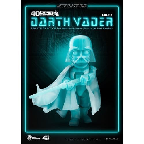 Beast Kingdom Star Wars EAA-113 Darth Vader Glow-in-the-Dark Action Figure - by Beast Kingdom