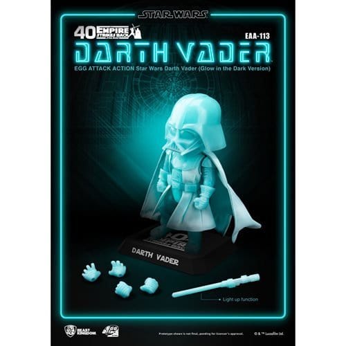 Beast Kingdom Star Wars EAA-113 Darth Vader Glow-in-the-Dark Action Figure - by Beast Kingdom