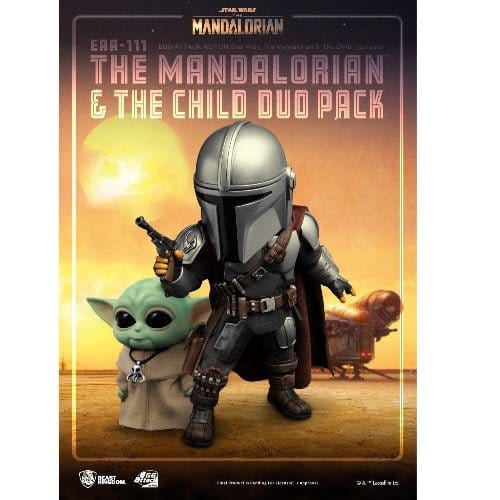 Beast Kingdom Star Wars The Mandalorian & Child EAA-111 Action Figure Set - by Beast Kingdom