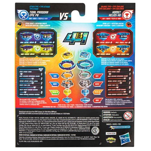 Beyblade Burst QuadStrike Dual Pack - Choose your Beyblade - by Hasbro