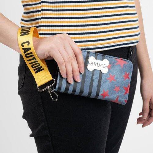 Birds of Prey Harley Quinn Caution Tape Tech Wallet - by Bioworld